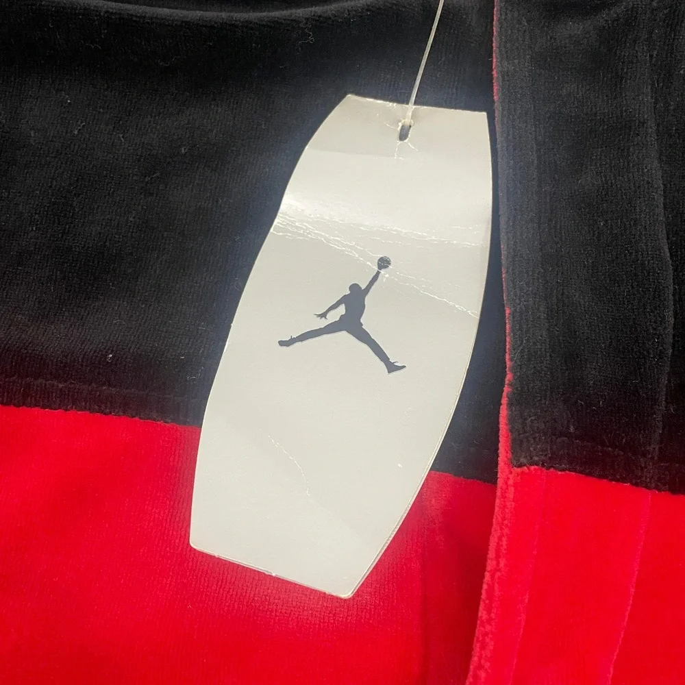 VTG Jordan Cincinnati Bearcats Warmup Jacket 4XL Velour Jumpman Black Red RARE